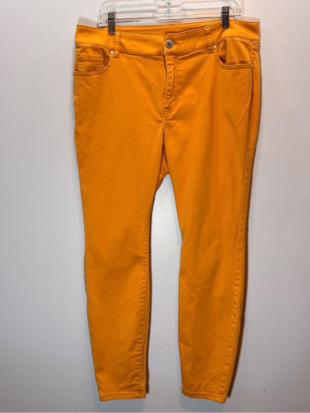Lane Bryant Yellow Skinny Jeans